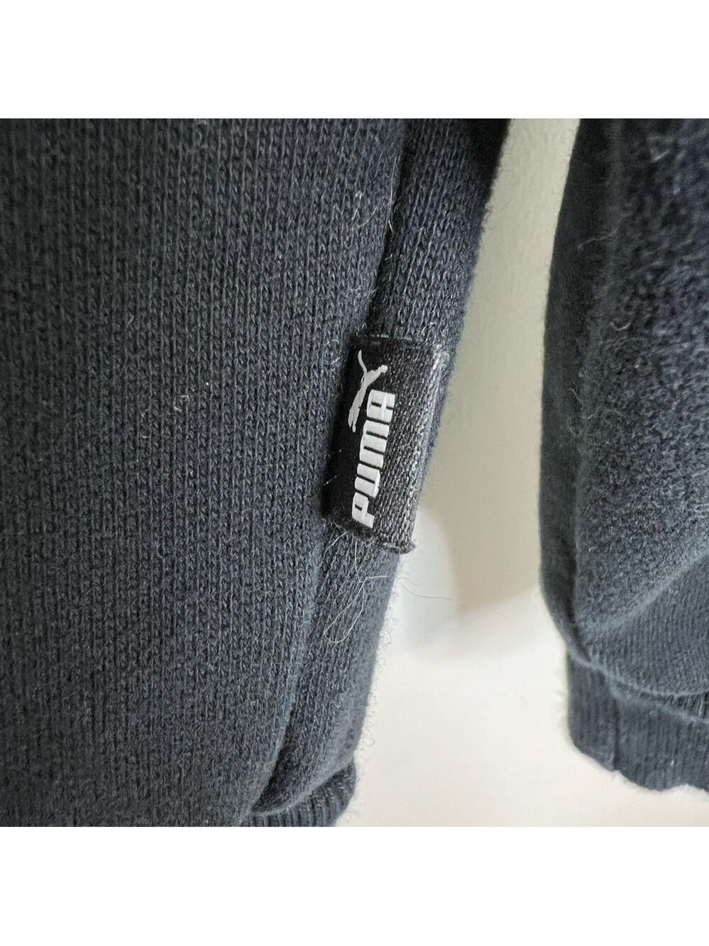 PUMA black spell out crew neck sweat shirt L - Picture 7 of 11